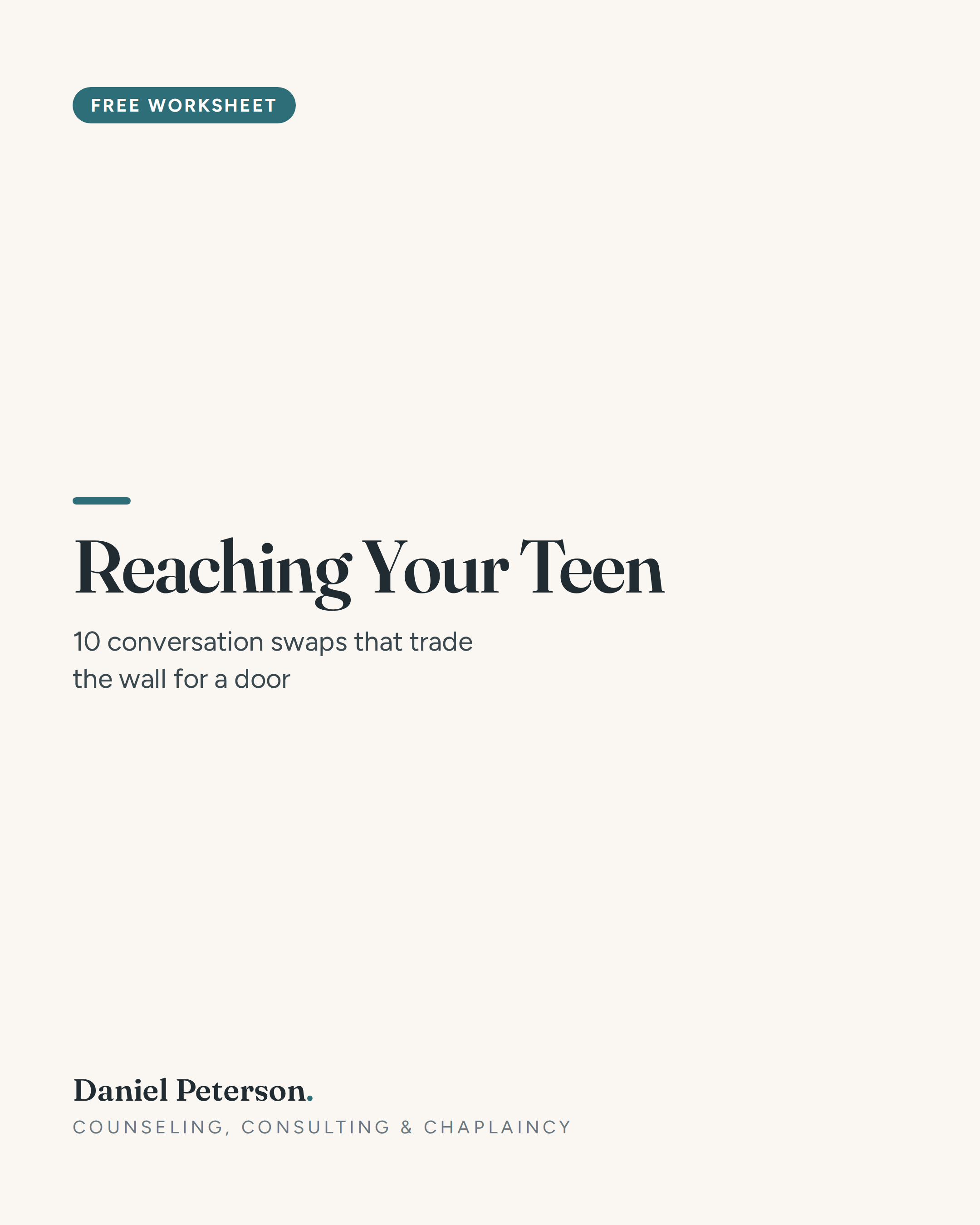 Reaching Your Teen cover